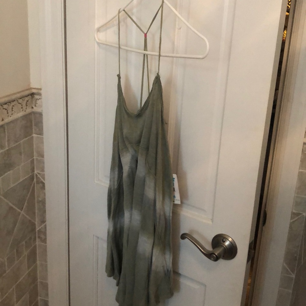 We the free top tie dye green s - Picture 1 of 5